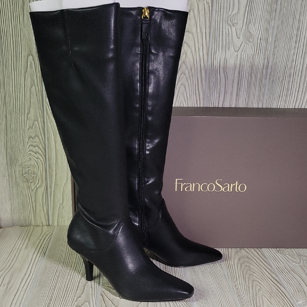 Franco Sarto Black High-Heeled Boots